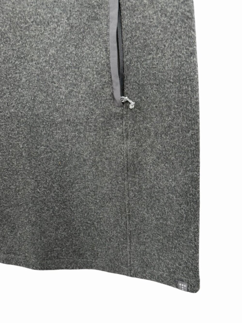 TITLE NINE Women's Gray Cream Sherpa Trim Callitrix Fleece Popover Vest XL - Picture 3 of 7